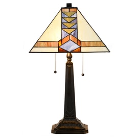 Tiffany Lampe de Table Pyramid