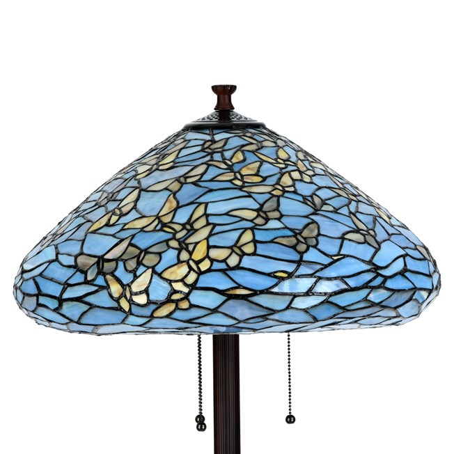 Tiffany Floor Lamp Fly Away Detail Off