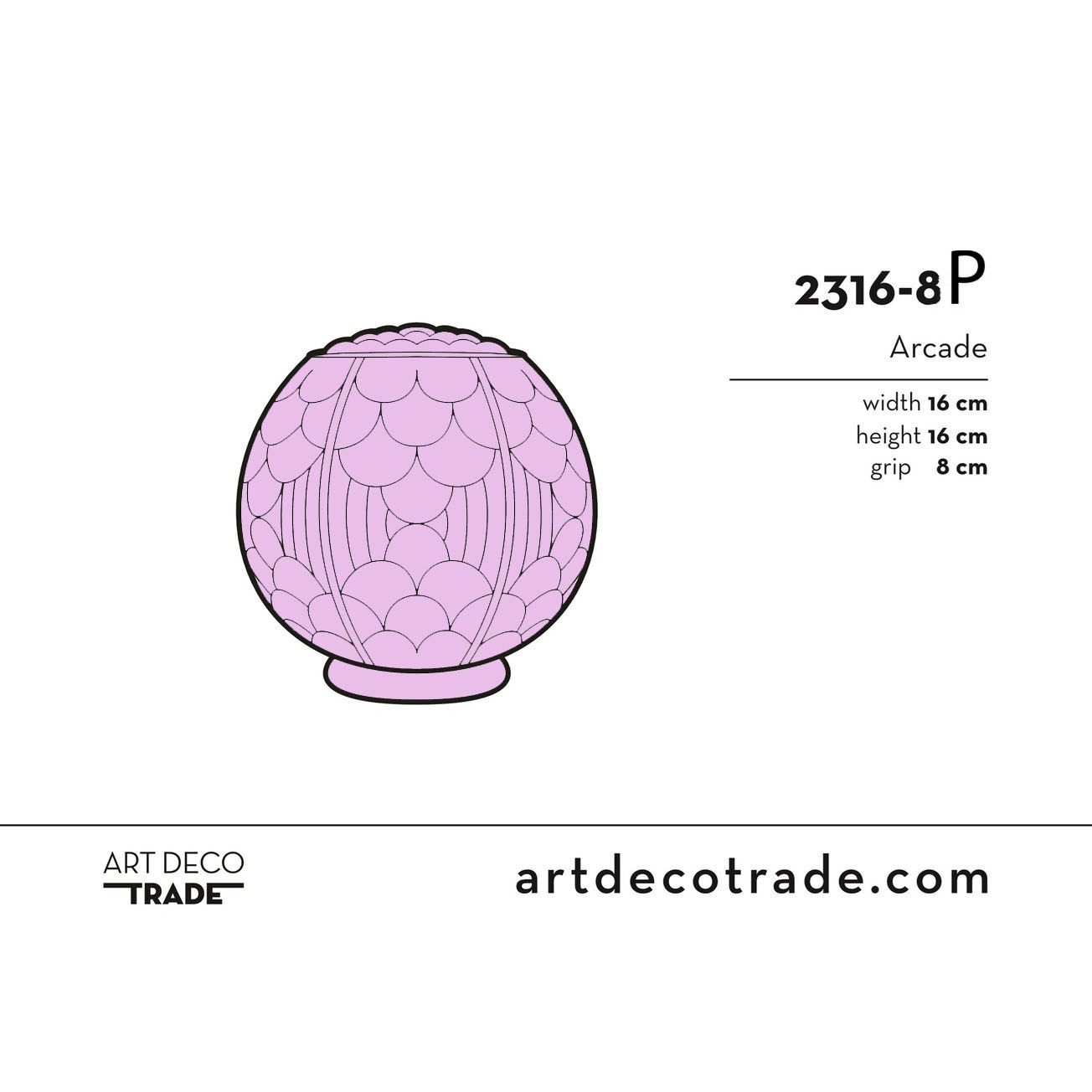 Glaskap Arcade Blush