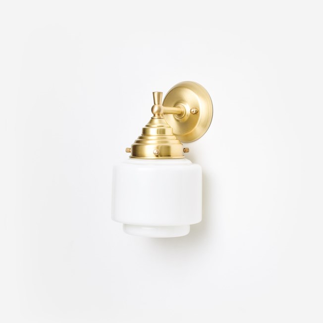 Wall Lamp Stepped Cylinder Small Royal Brass