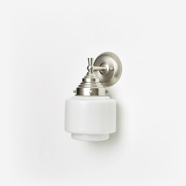 Wandlamp Getrapte Cilinder Small Royal Matnikkel