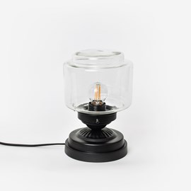 Low Table Lamp Stepped Cylinder Small Clear Moonlight 