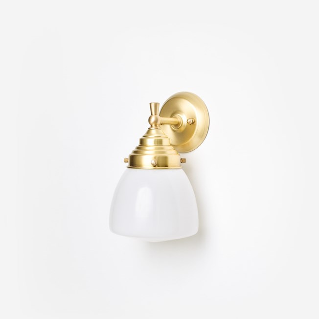 Wall Lamp Schoolglobe Small Royal Brass