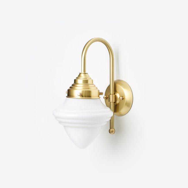 Wall Lamp Acorn Small Meander Brass
