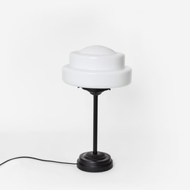 Table Lamp Slim Semi-Round Stepped Globe Moonlight 