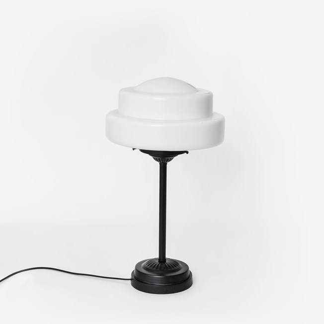 Table Lamp Slim Semi-Round Stepped Globe Moonlight 