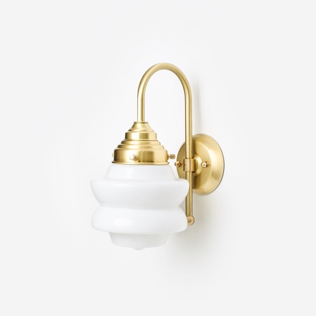 Wall Lamp Small Top Meander Brass