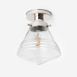 Ceiling Lamp Luxurious School Small Clear 20's Nickel