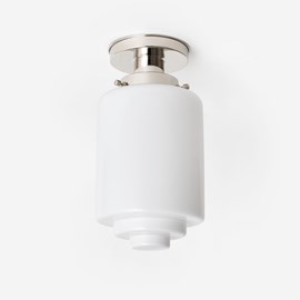 Ceiling Lamp Stepped Cylinder Medium 20's Nickel