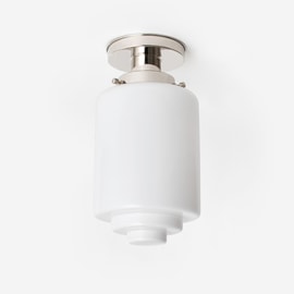 Ceiling Lamp Stepped Cylinder Medium 20's Nickel