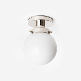 Ceiling Lamp Globe Ø 15 20's Nickel