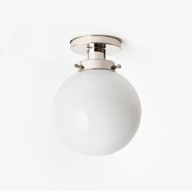 Ceiling Lamp Globe Ø 20 20's Nickel