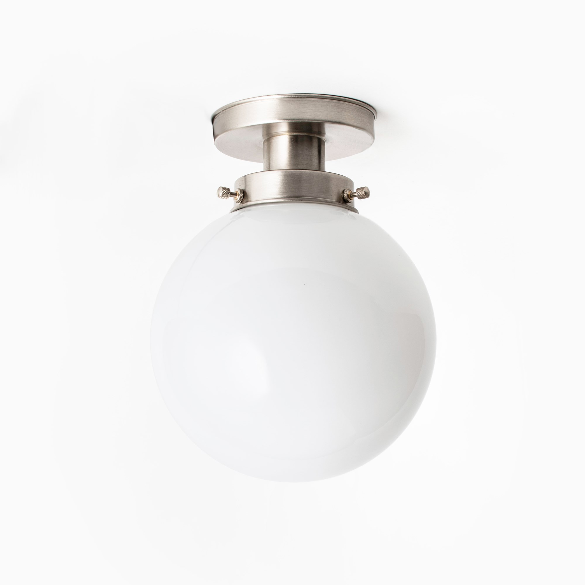 Plafonnier Globe Ø 20 20's Nickel Mat