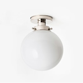 Ceiling Lamp Globe Ø 25 20's Nickel