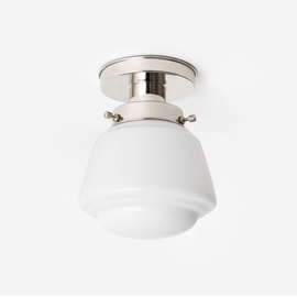 Ceiling Lamp High Button 20's Nickel