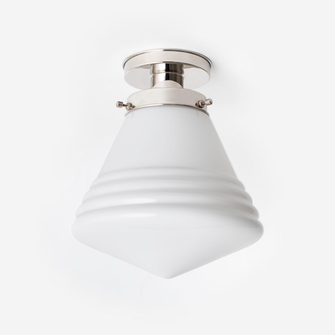 Ceiling Lamp School de Luxe Medium 20's Nickel
