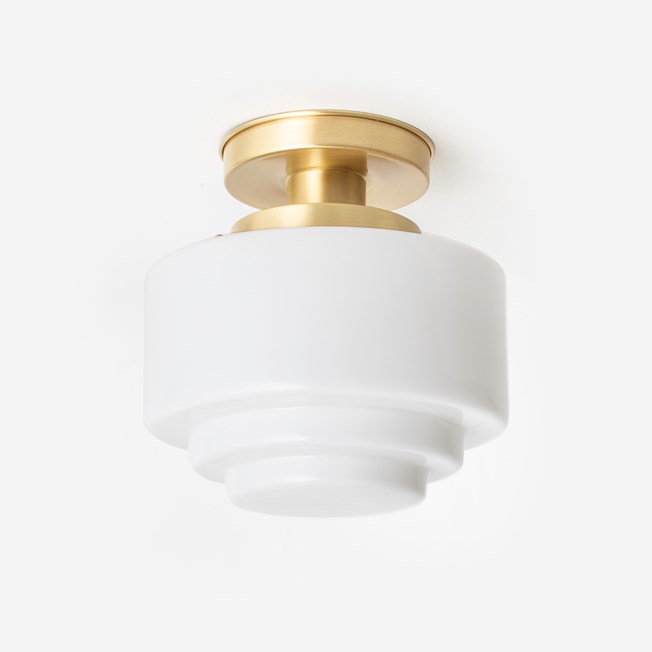 Ceiling Lamp Stepped Ø 20 20's Brass