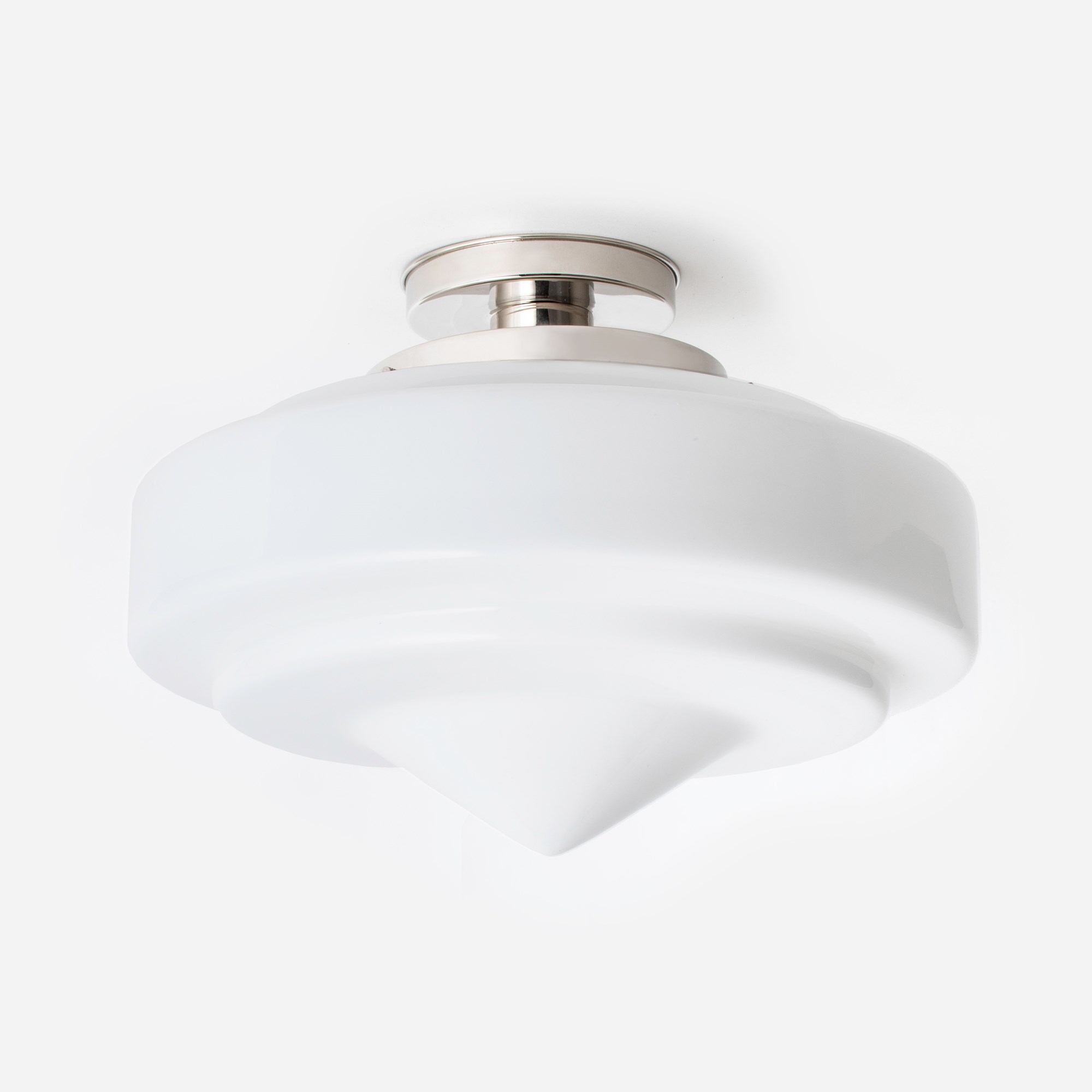 Plafonnier Pointy Stairs 20's Nickel