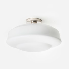 Ceiling Lamp Saucer 20's Nickel