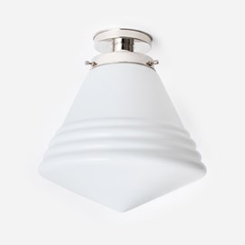 Ceiling Lamp School de Luxe Large 20's Nickel