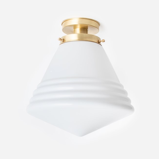Ceiling Lamp School de Luxe Large 20's Brass