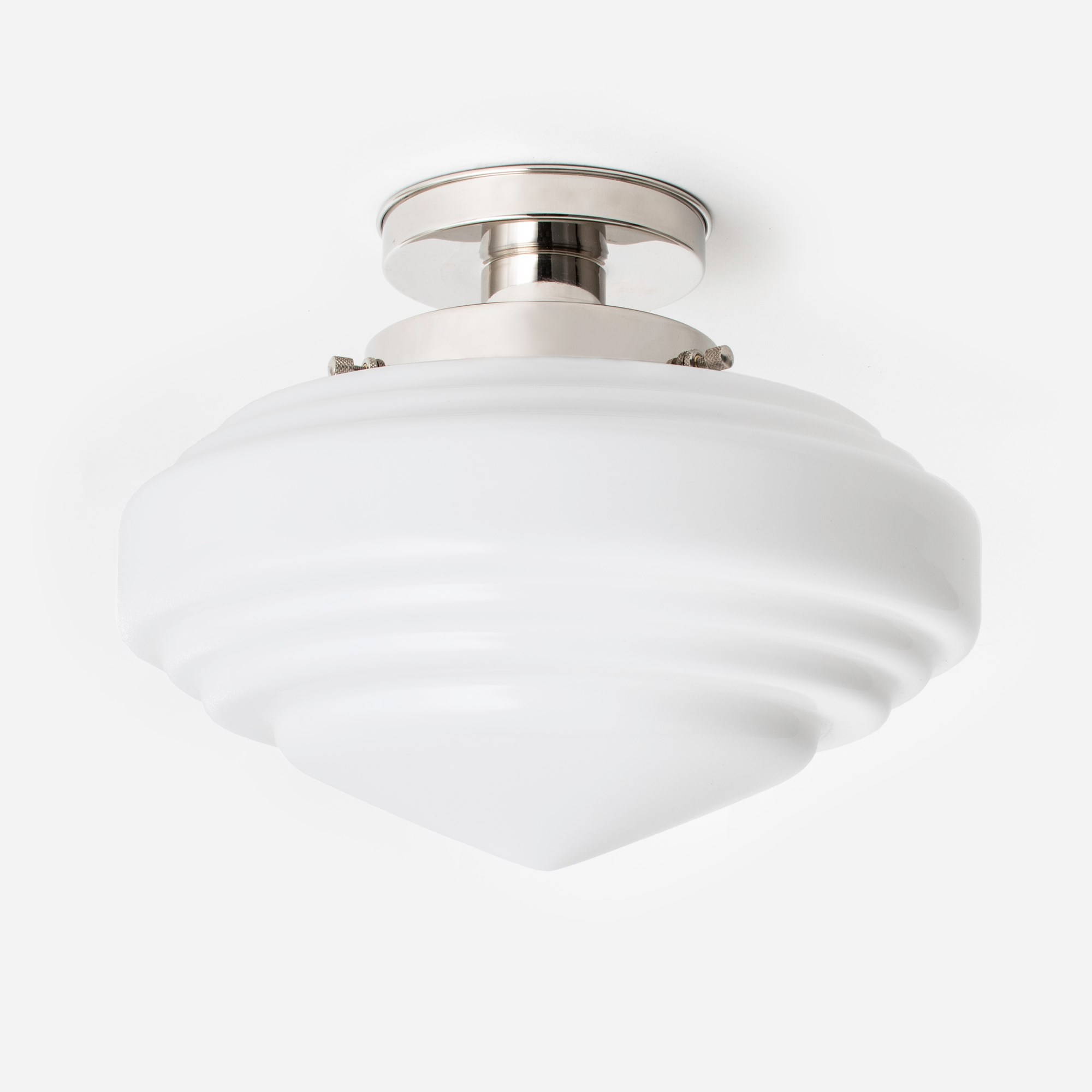 Plafonnier Deco Pointy 20's Nickel