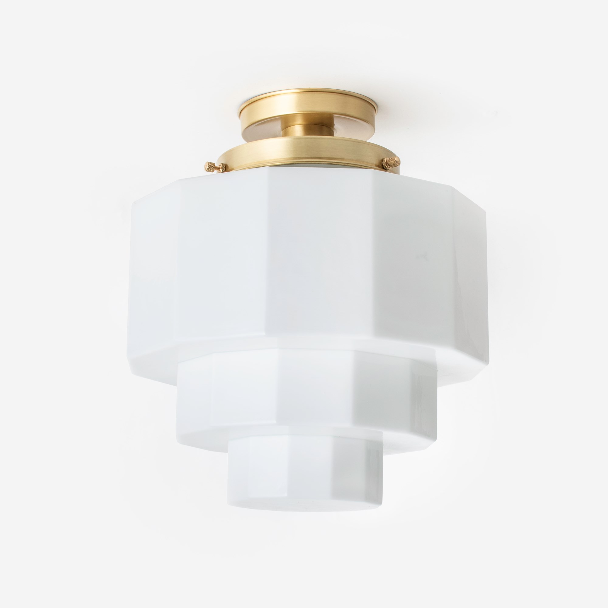 Deckenlampe Dodecagon 20's Messing