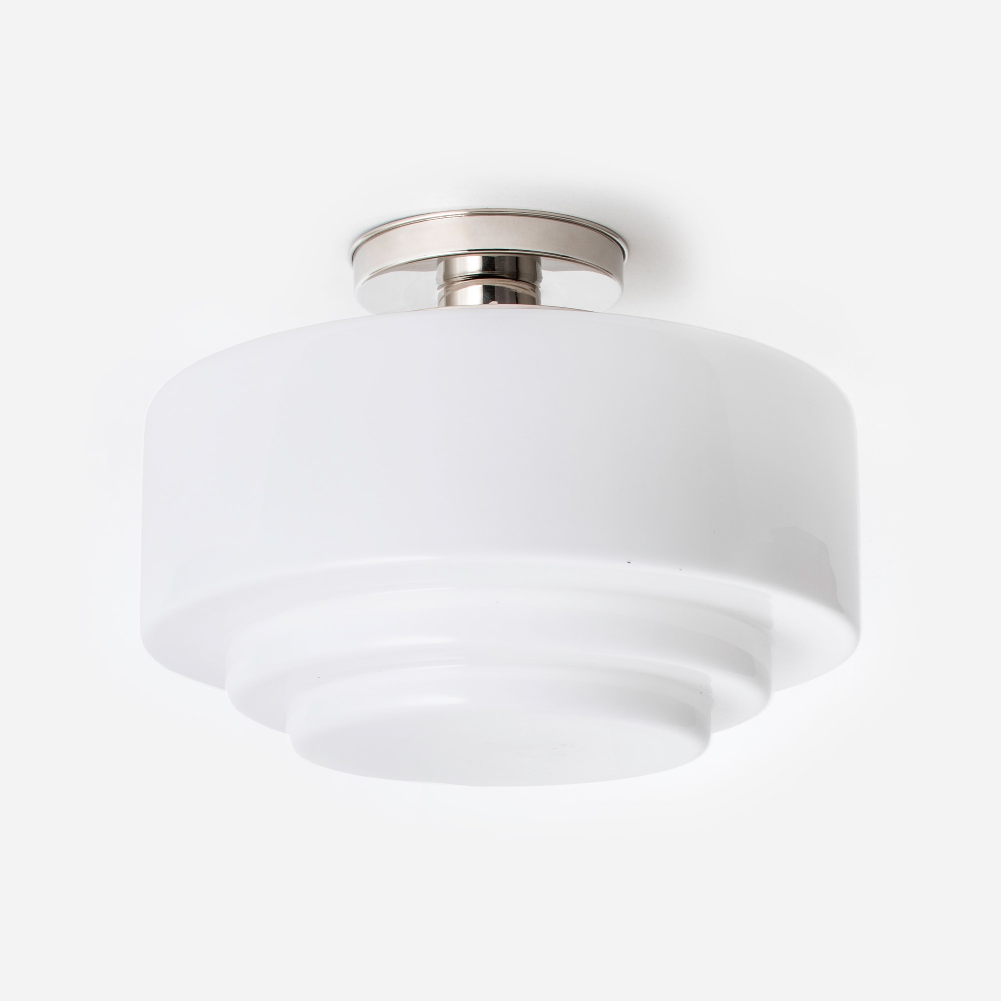 Plafonnier Stepped Ø 30 20's Nickel