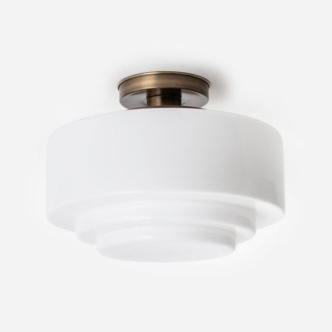 Ceiling Lamp Stepped Ø 30 20's Bronze