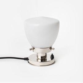 Tischlampe Schoolbol Small 20's Nickel