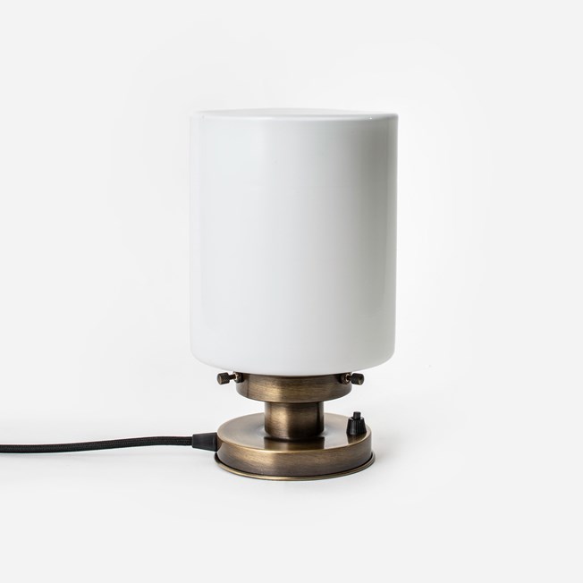 Lampe de Table Sleek Cylinder 20's Bronze