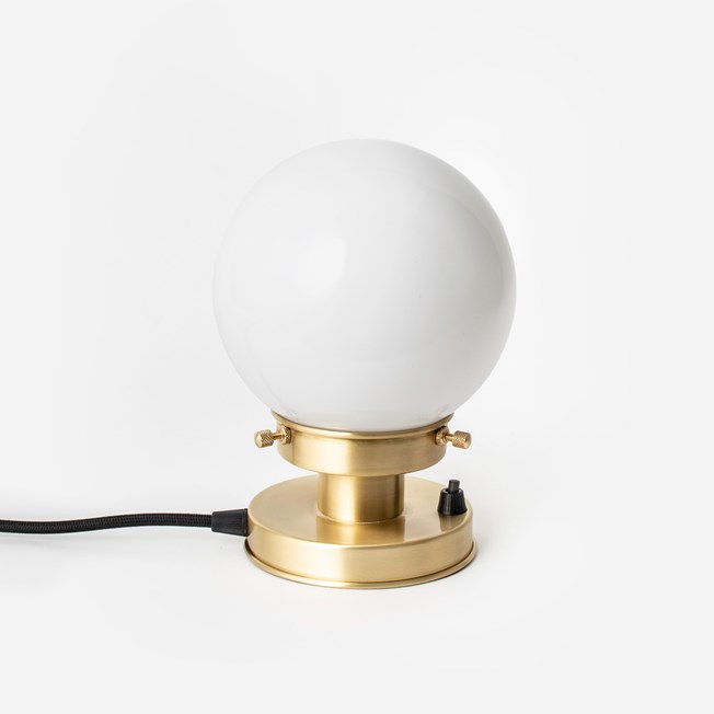 Table Lamp Globe Ø 15 20's Brass