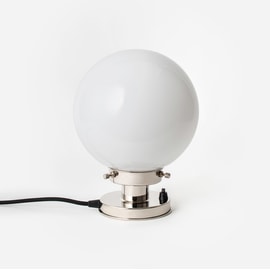 Lampe de Table Globe Ø 20 20's Nickel