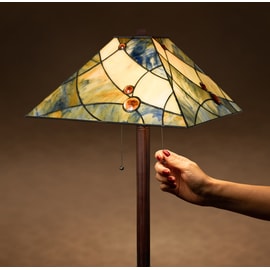 Tiffany Floor Lamp Sky Blue