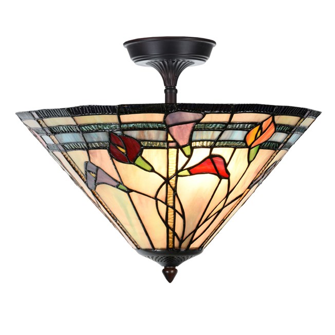 Tiffany Extended Ceiling Lamp Calla
