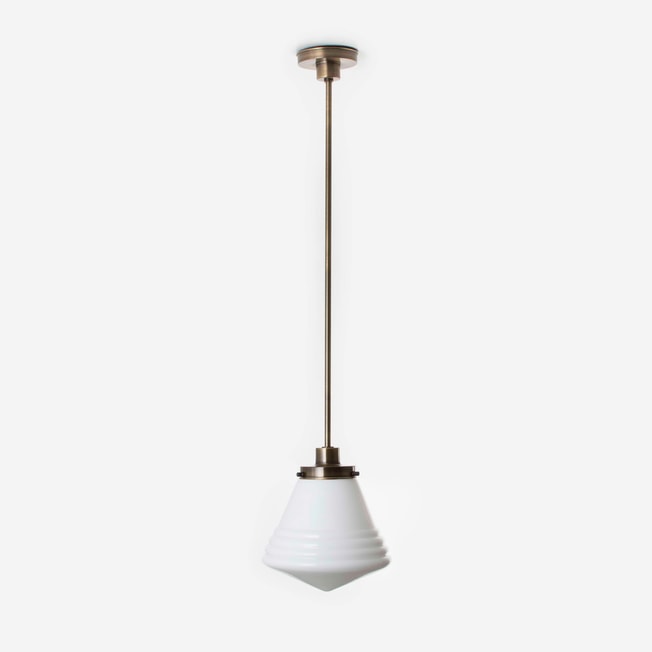 Lampe Suspendue School de Luxe Medium 20's Bronze