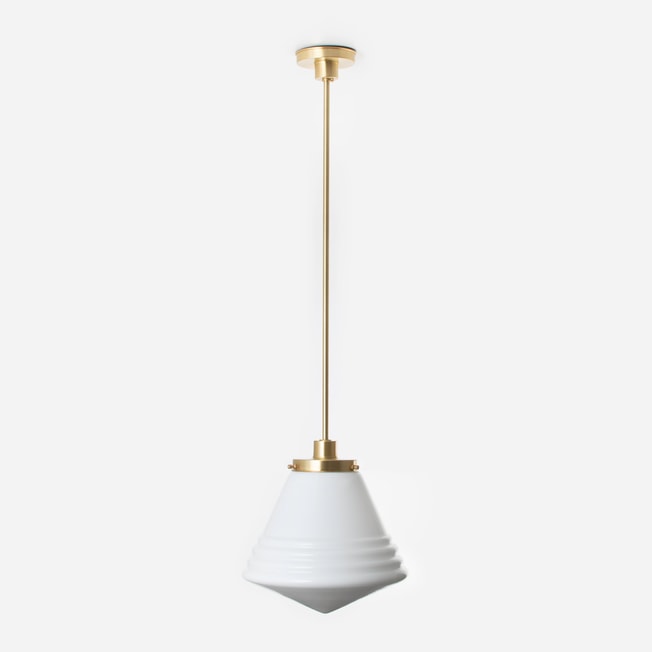 Lampe Suspendue Luxe School Large 20's Laiton