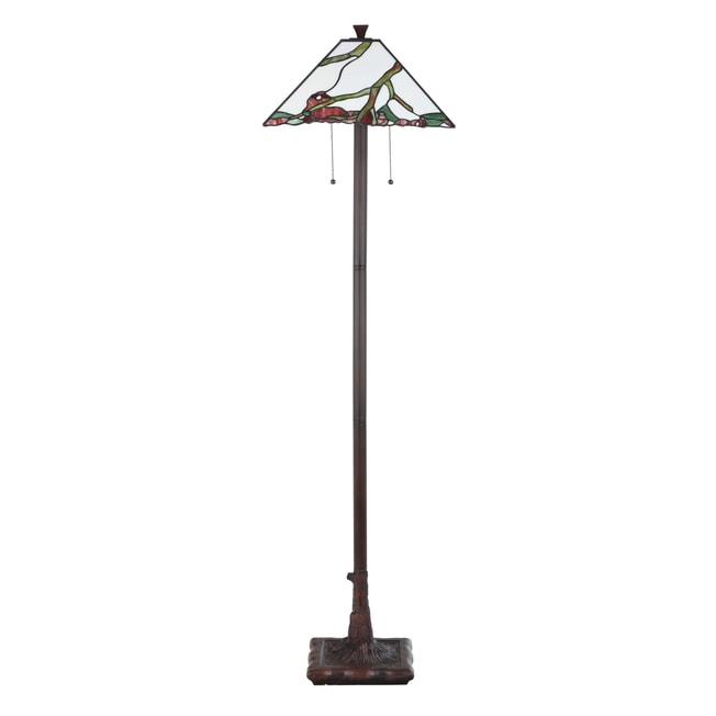 Tiffany Floor Lamp Exotc Maple