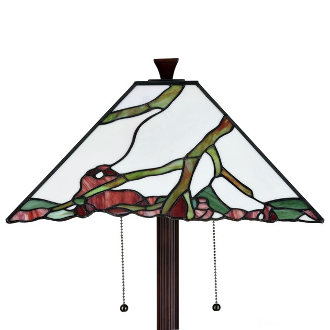 Tiffany Floor Lamp Exotc Maple