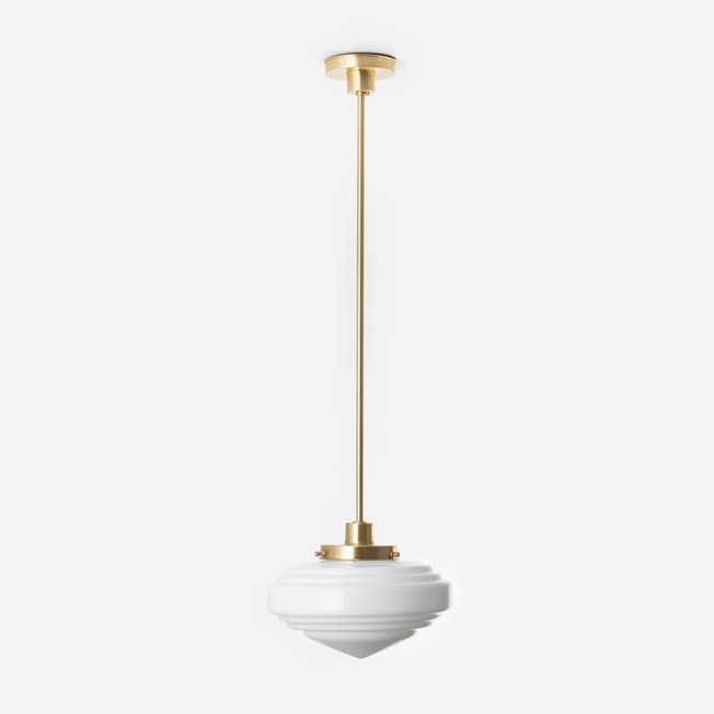 Pendant Lamp Deco Pointy 20's Brass