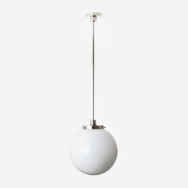 Lampe Suspendue Bol Ø 30 20's Nickel