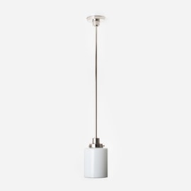 Pendant Lamp Sleek Cylinder 20's Nickel