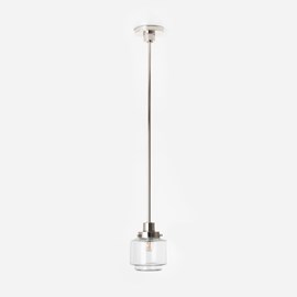 Pendant Lamp Stepped Cylinder Small Helder 20's Nickel