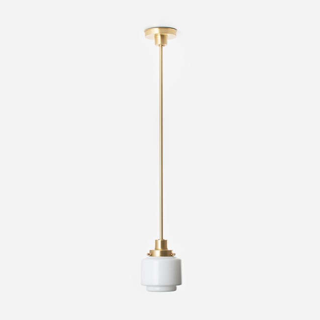 Pendant Lamp Stepped Cylinder Small 20's Brass