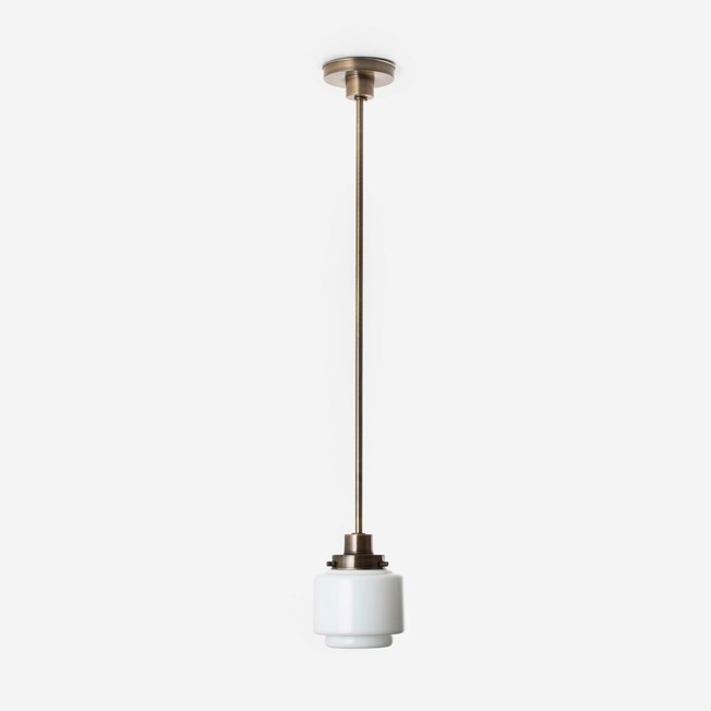 Pendant Lamp Stepped Cylinder Small 20's Bronze