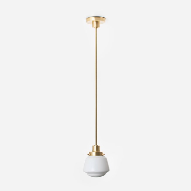 Pendant Lamp High Button 20's Brass