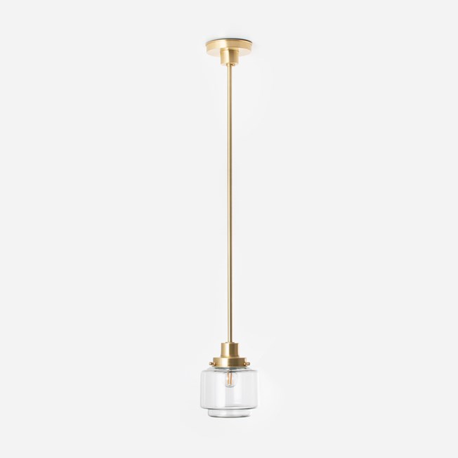 Lampe Suspendue Getrapte Cilinder Small Helder 20's Laiton