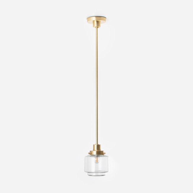 Hängeleuchte Getrapte Cilinder Small Helder 20's Messing