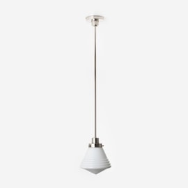 Hanglamp Luxe School Small 20's Nikkel