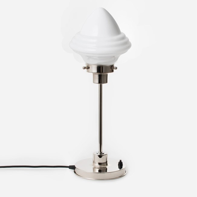 Slanke Tafellamp Acorn Small 20's Nikkel